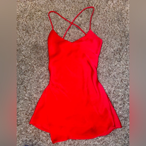 ZARA SHORT SATIN EFFECT DRESS - Picture 1 of 3